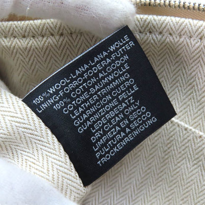 Hermes Brid A Black PM Au Carre Segur Silver Hardware Serie Button Wool Handbag