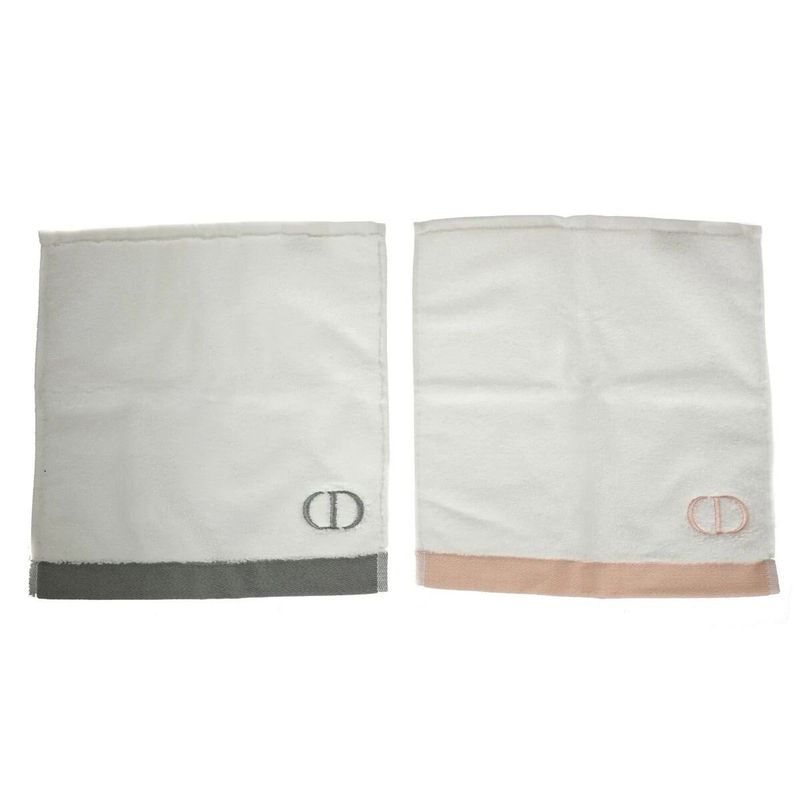 Christian DIOR Handkerchief Towel Pouch Clutch Pouch Set 02ga833
