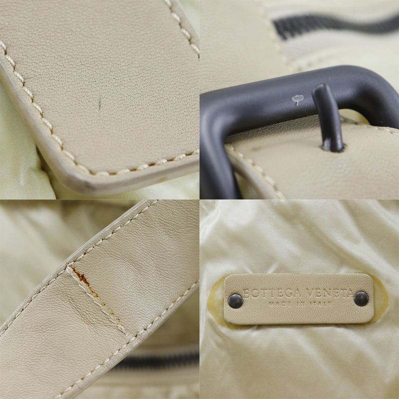 Bottega Veneta Bottega Veneta Spinnaker Intrecciato Nylon Gold Beige Women's