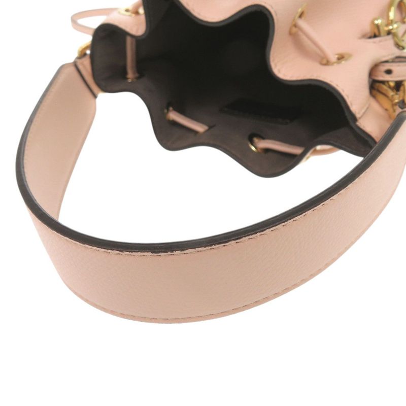Fendi Montresor Mini 8bs010 Leather Pink 2way Handbag 0267 Fendi