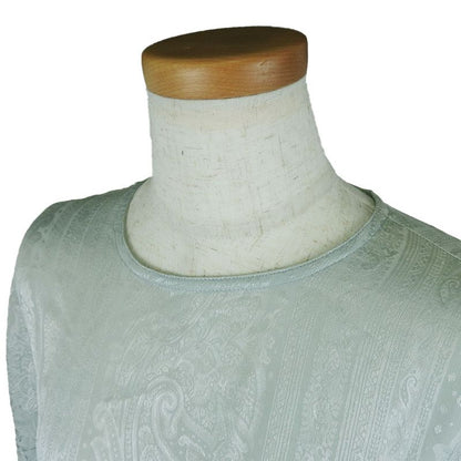 Christian Dior Blouse M Silk Mint Green Long Sleeve Total Apparel Women