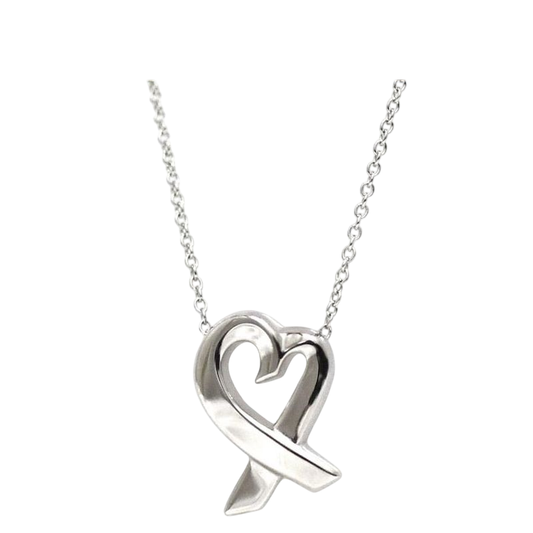 Tiffany & Co Loving Heart Necklace Ec22788 Silver