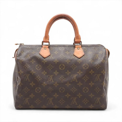 Louis Vuitton Monogram Speedy 30 Leather Handbag Mini Boston M41526 Tote Brown