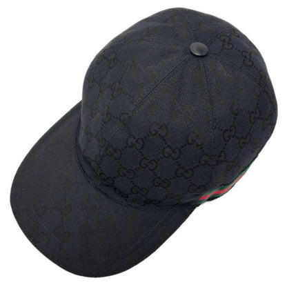 Gucci Cap Hat Original GG Canvas Baseball Cap Black