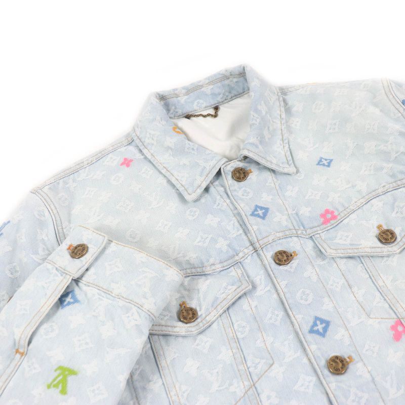 Louis Vuitton 2024 Tyler The Creator Monogram Denim Jacket Track Jacket Indigo