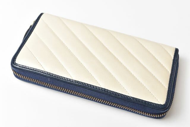 Gucci Wallet Gucci Long Wallet GG Marmont GG Marmont Quilted Leather White Navy