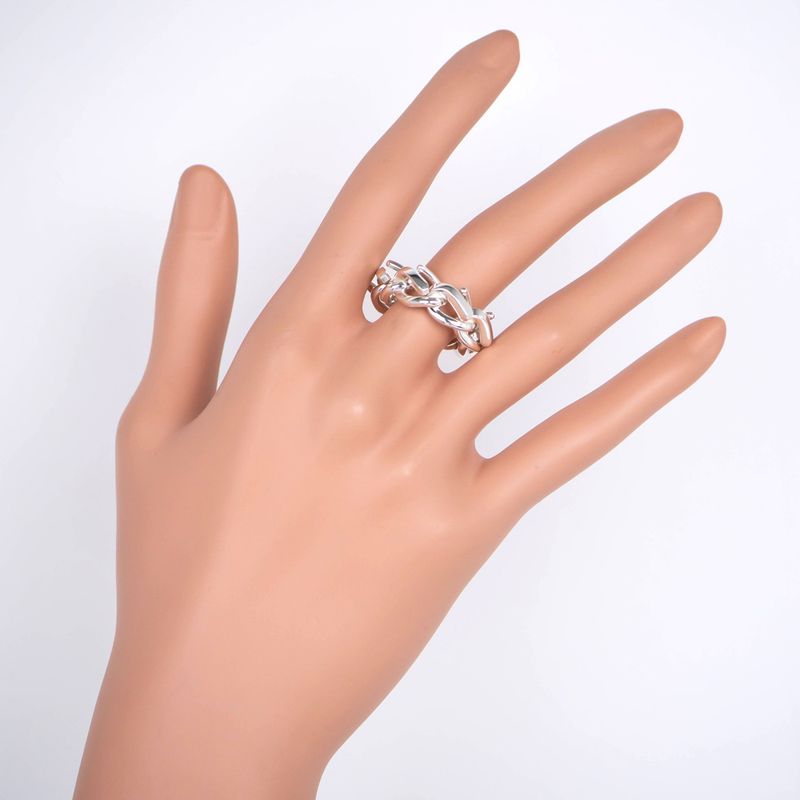 Tiffany & Co Forge Link Ring #50 Ag925 Silver SV Ring Jewelry Accessorie