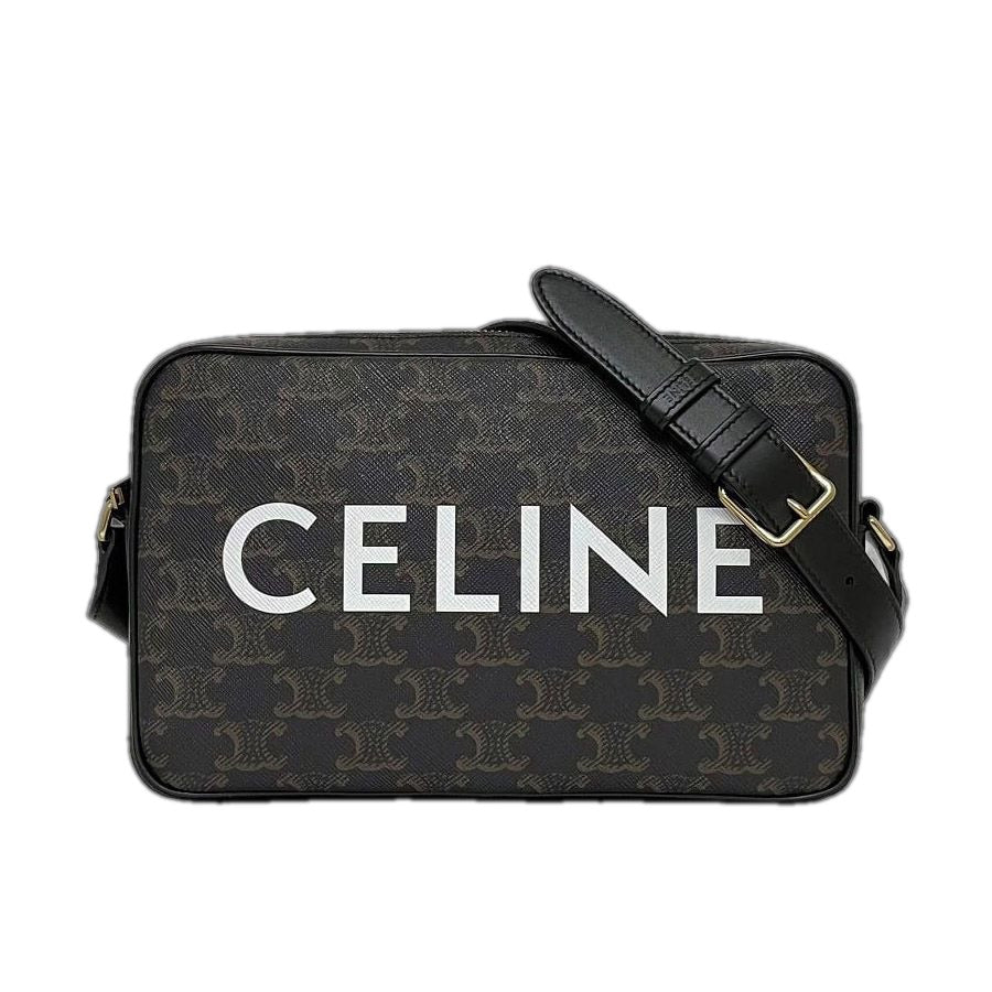 Celine Shoulder Bag Messenger Black Triomphe