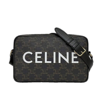 Celine Shoulder Bag Messenger Black Triomphe