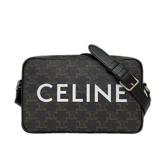 Celine Shoulder Bag Messenger Black Triomphe