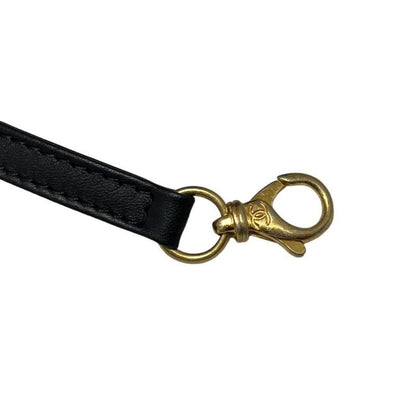 Chanel 22 Small Handbag Chain Bag Shearling Aged Lambskin Black Gold Hardware