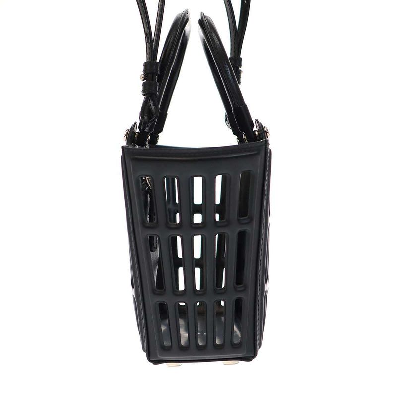 Balenciaga Mag Bag Small Mag Basket Small Shoulder Bag 677993 Black