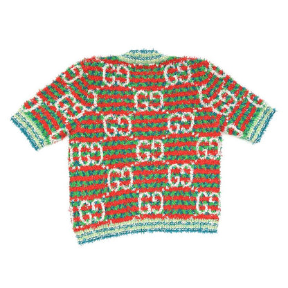 Gucci Cardigan Tweed XS Size Multicolor - 691588 Short Sleeve Button