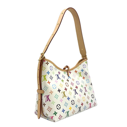 Louis Vuitton LV Takashi Murakami Carryall PM Monogram Multicolor Leather White — view 2
