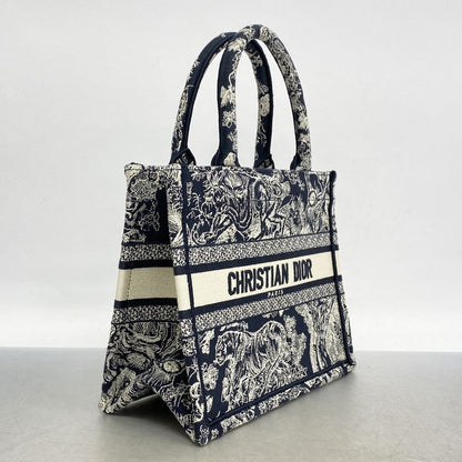 Christian Dior Tote Bag Book Tote Canvas Black Women's