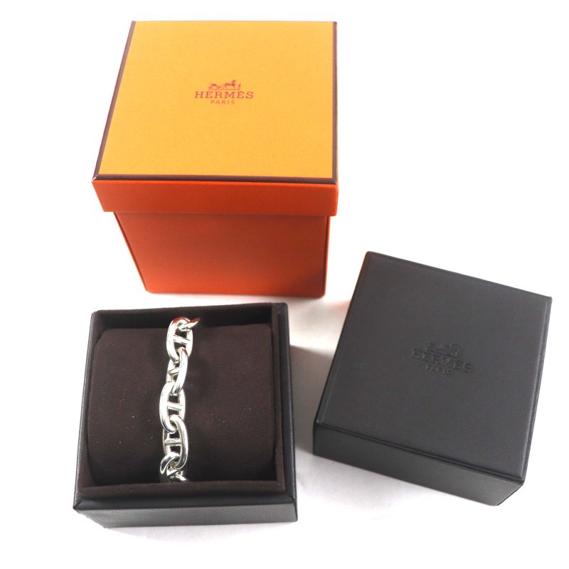  Hermes 2024 24ag046253 Chaine D'ancre GM 16-frame Bracelet Ag925 Silver With