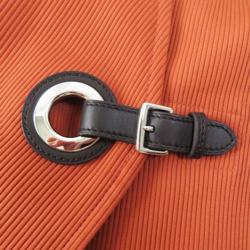 Hermes 22SS 2e0527d6 Silver Hardware ROBE Portefeuille Dress Terracotta 38