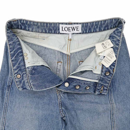 Loewe Denim Pants S359y11xc4 Size 36 Light Blue Series Roll Up Ladies