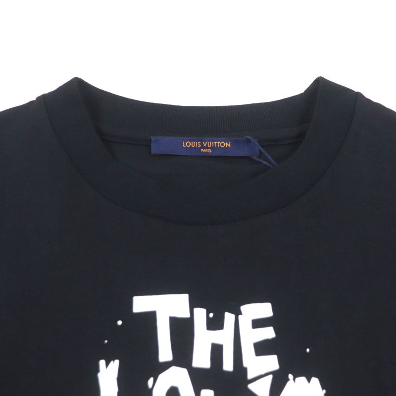 Louis Vuitton 23SS 100% Cotton LV Concert Print Inside Out Short Sleeve Black