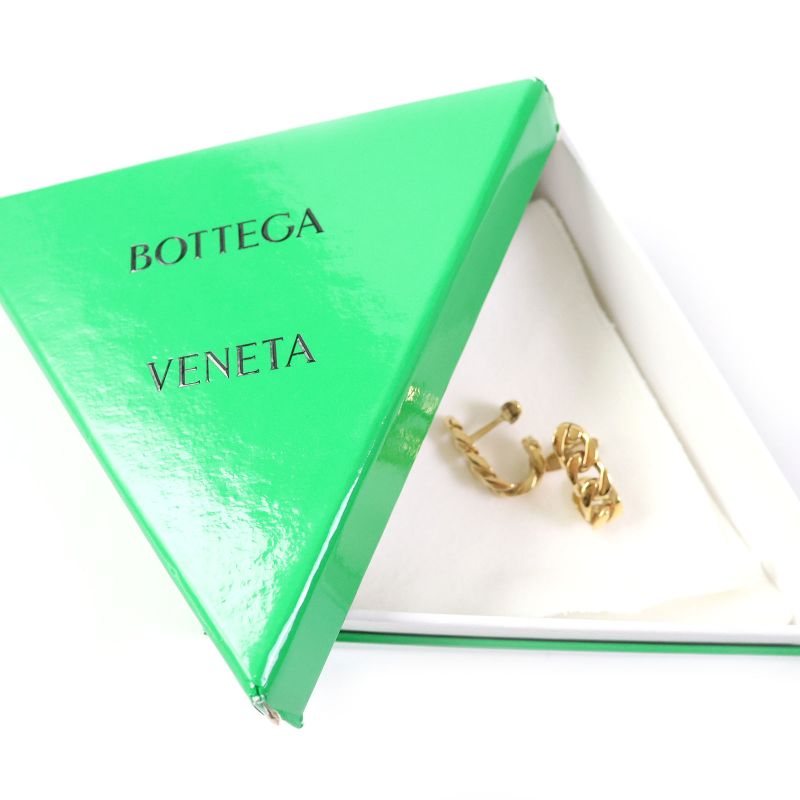 Bottega Veneta 574957 Ag925 Chain Cufflinks Gold Storage With