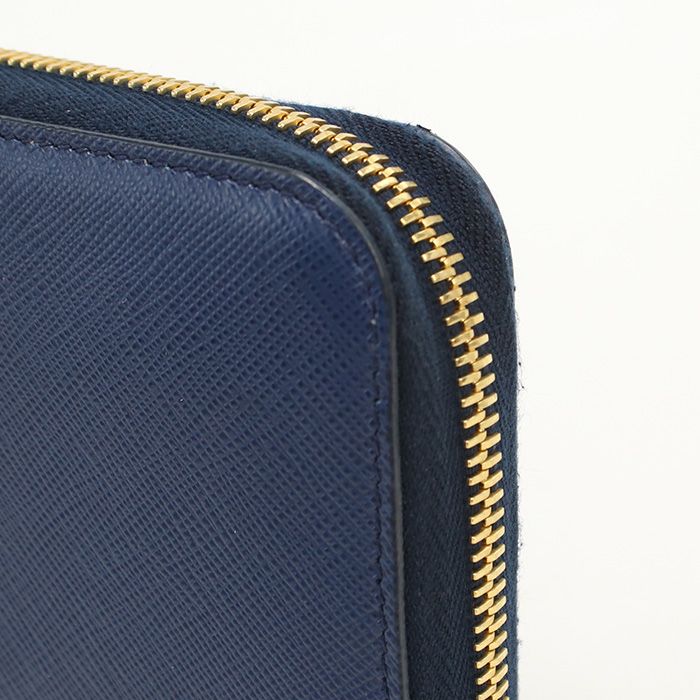 Prada Zip Around Long Wallet Long Wallet Round Zipper Leather Men's