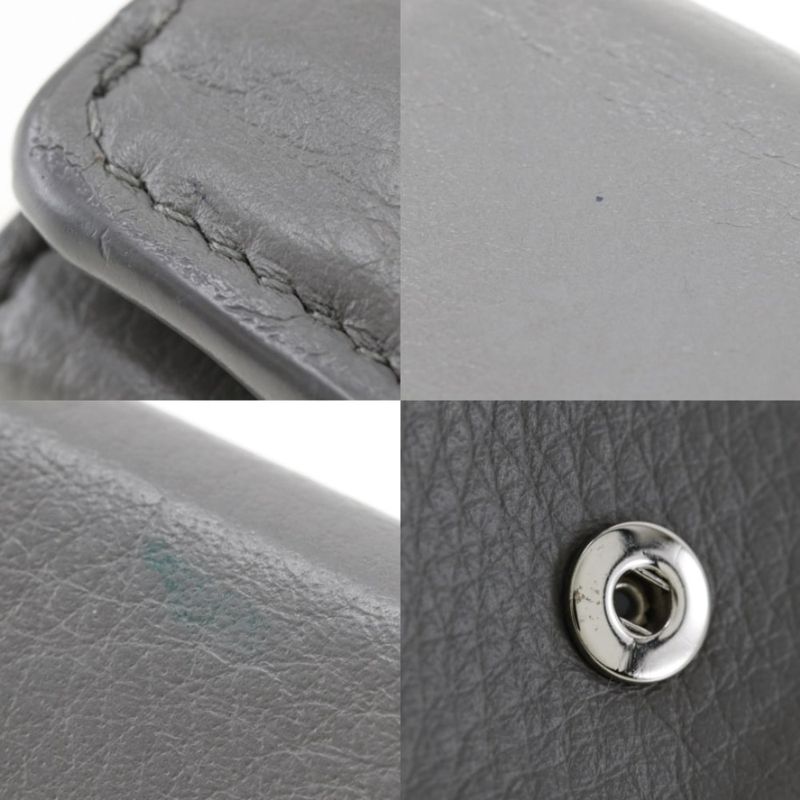 Balenciaga Paper Wallet Calf Unisex Trifold Wallet