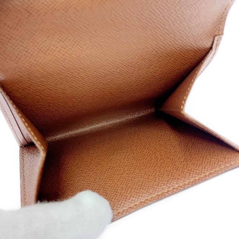 Louis Vuitton M61654 Monogram PVC Portefeuille Elise Brown 403621 Folding Wallet