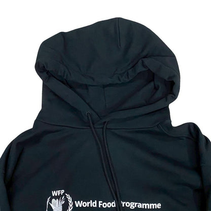 Balenciaga WFP World Food Programme Cotton Hoodie XS Size Men's Black