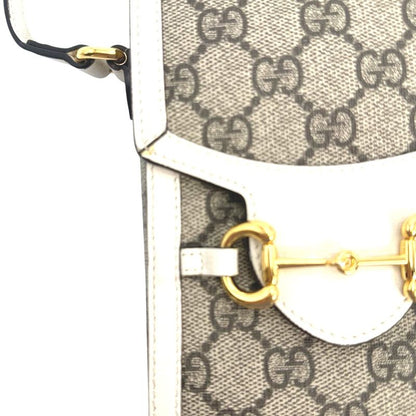 Gucci 625615 GG Supreme Shoulder Bag Horsebit Shoulder Bag Gucci Beige