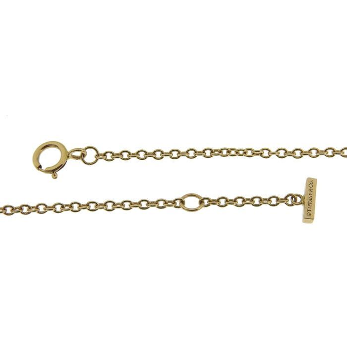 Tiffany & Co T Smile Diamond Bracelet 18K Pink Gold 750 Pink Gold Diamond 16cm