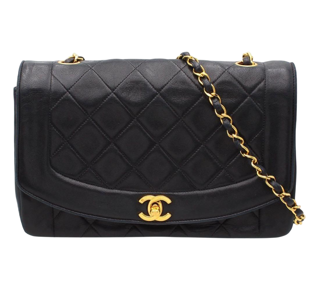 Chanel Matelasse Diana Lambskin Shoulder Bag