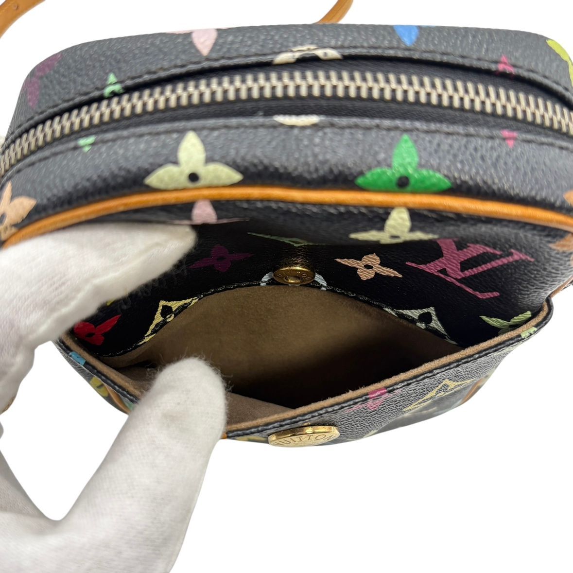 Louis Vuitton Multicolor Monogram Lift M40056 Shoulder Bag LV Noir Black