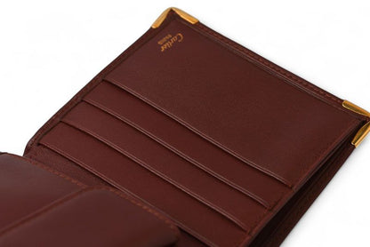 Cartier Fold Wallet Vintage Cartier Men's Wallet Must De Cartier Bordeaux