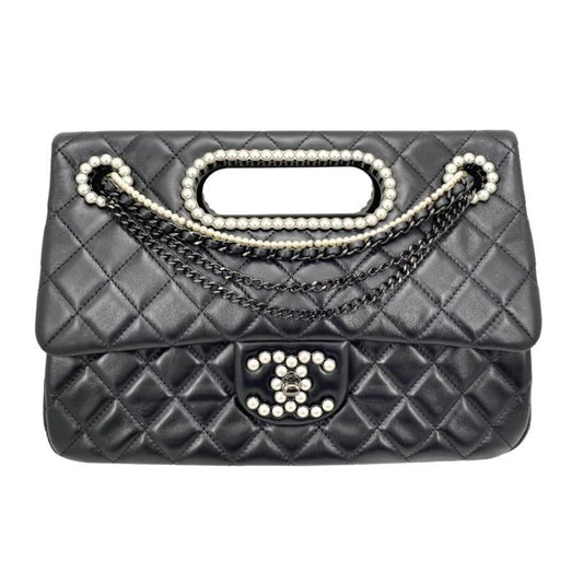 Chanel Pearl Flap Bag Shoulder Bag Handbag Black 2023-24aw (fall/winter) Black