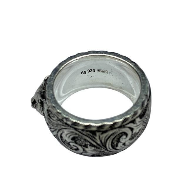 Gucci Cat Head Ring Jewelry Animal Sv925 Silver #8