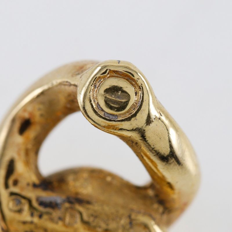 [dior] Christian Dior Vintage Gold Plated Ladies 5.2g Earring