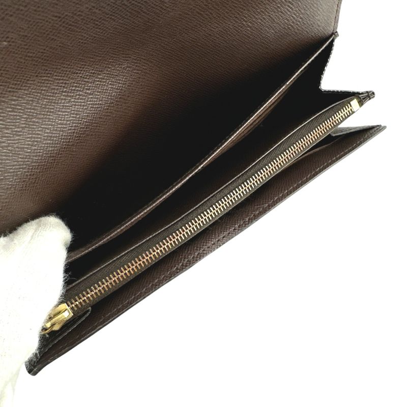 Louis Vuitton N63209 Damier Round Zipper Portefeuille Sarah Long Wallet Louis