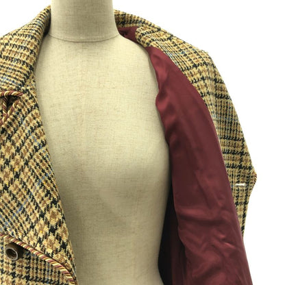 Gucci - Wool Tweed GG Marmont Belted Coat - Fully Lined - Brown - Women's