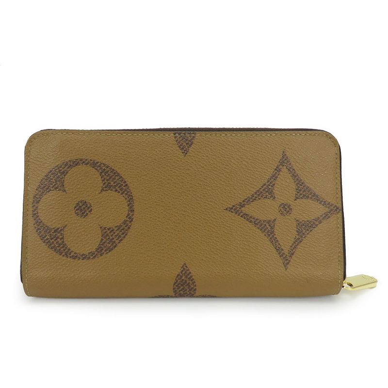 Louis Vuitton Long Wallet Zippy Wallet M69353 Monogram Giant Reverse Brown