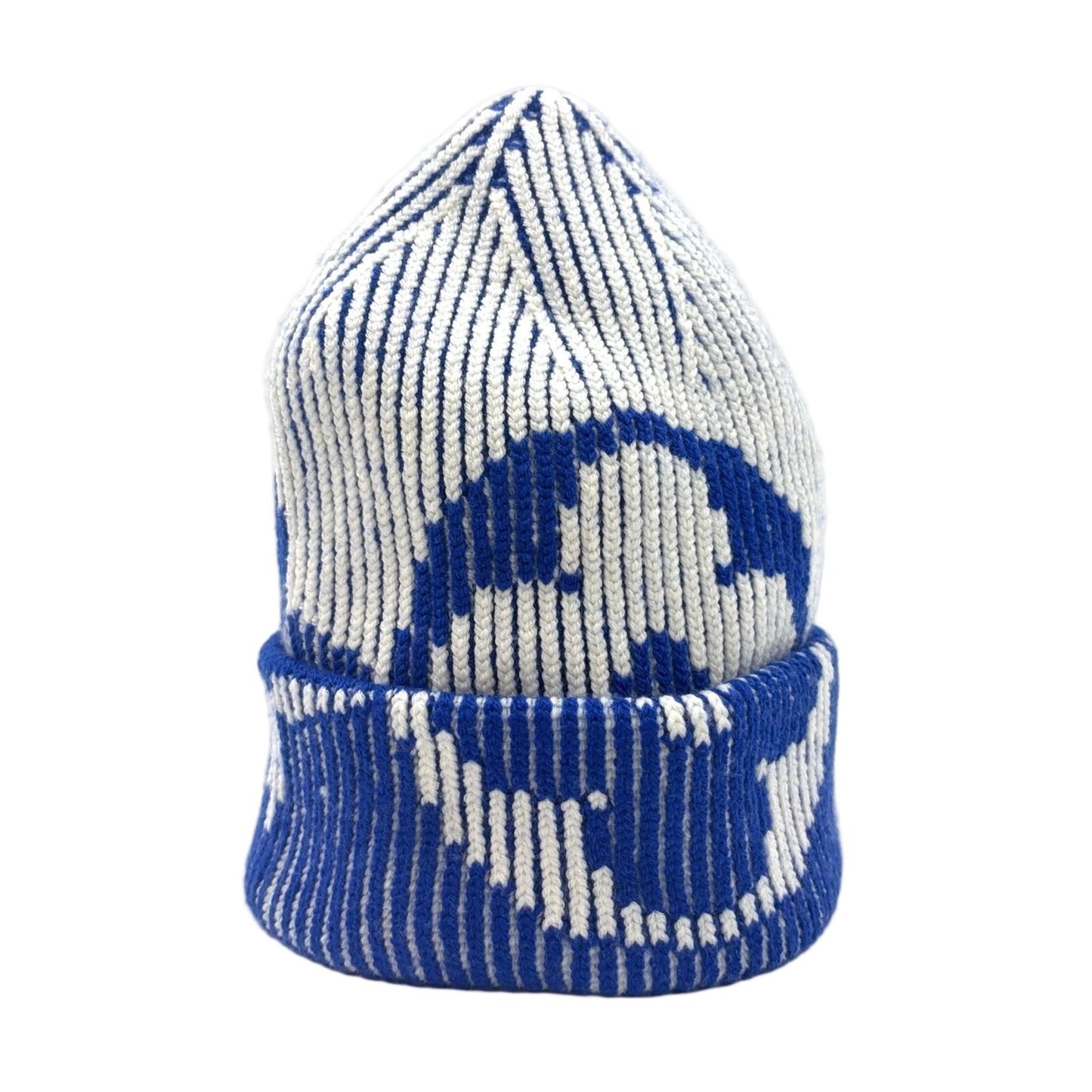 Louis Vuitton Bonerib Flower Wool Blue White Knit Hat — view 2