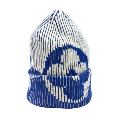 Louis Vuitton Bonerib Flower Wool Blue White Knit Hat — view 2