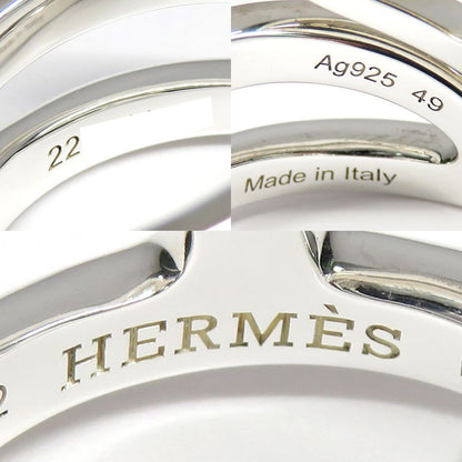 Hermes Ring Chaine D'ancre Punk H117620b #49 Approx 9 Ag925 SV Silver