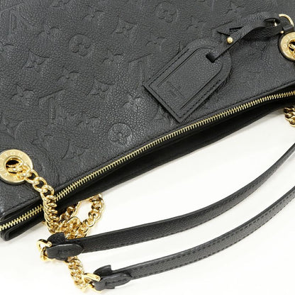 Louis Vuitton Tote Chain Shoulder Bag Monogram Empreinte Noir Black Scuff Nne