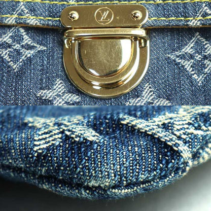 Louis Vuitton Pochette Platte Clutch Bag Monogram Denim Blue M95007 Th0076