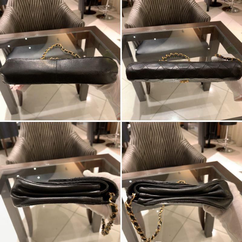 ◎authentic Chanel Half Moon Shoulder Bag Black