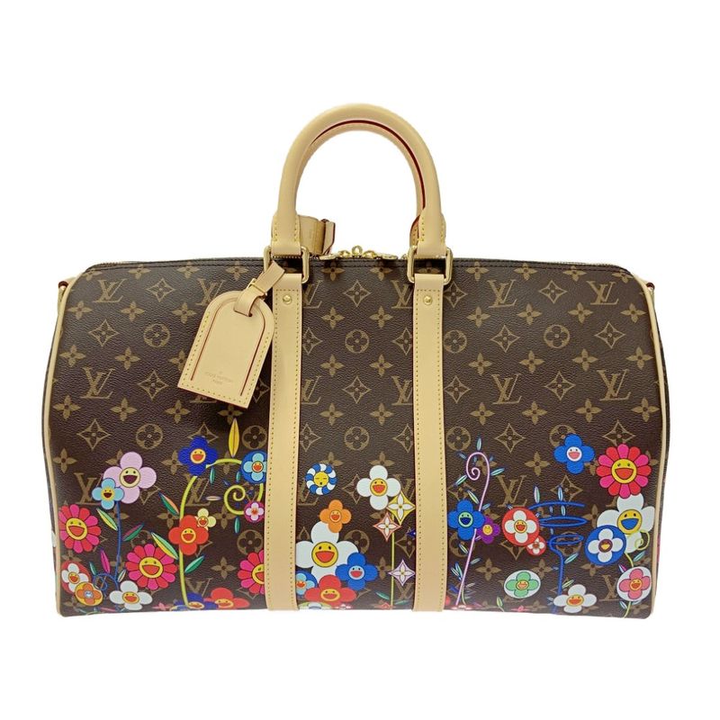 Louis Vuitton M14182 Monogram Keepall Bandoliere 45 X Takashi Murakami