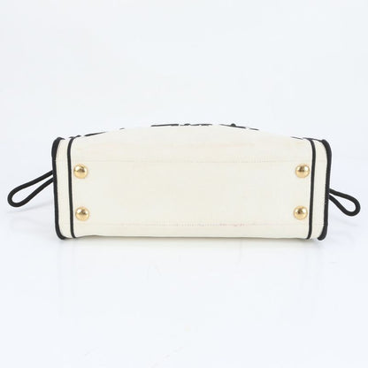 Fendi Logo Shopper Medium 8bh378 Tote Bag Shoulder Hand A4 Genuine Leather