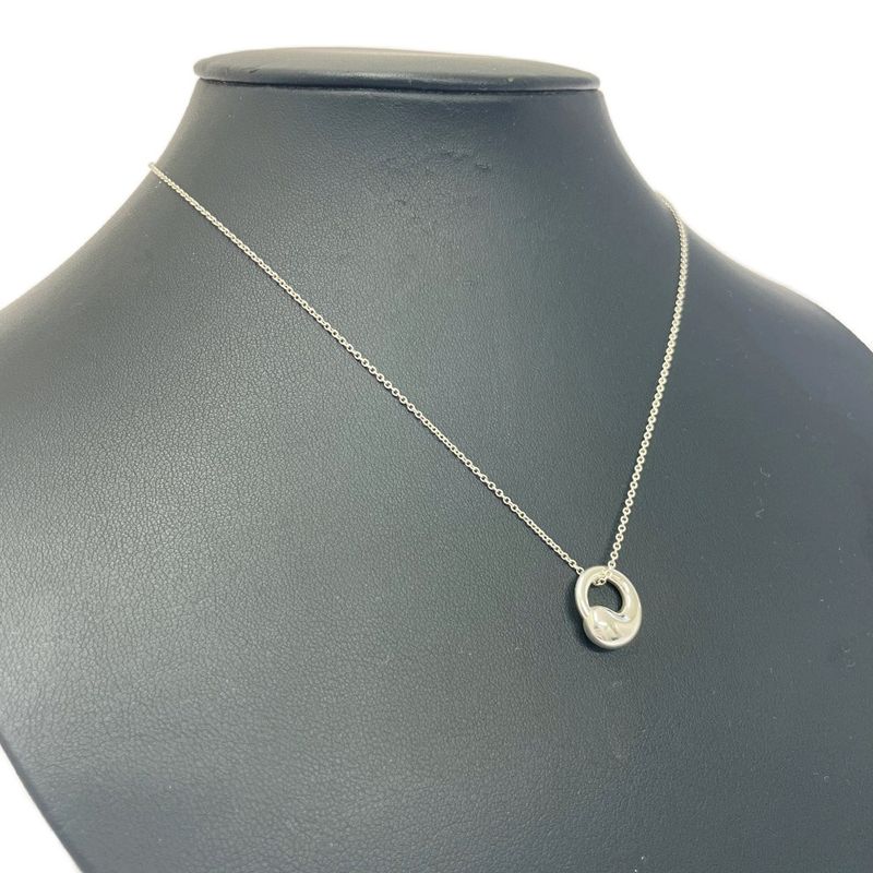 Tiffany & Co Silver Elsa Peretti Eternal Circle Necklace 4.0g 925 Engraved