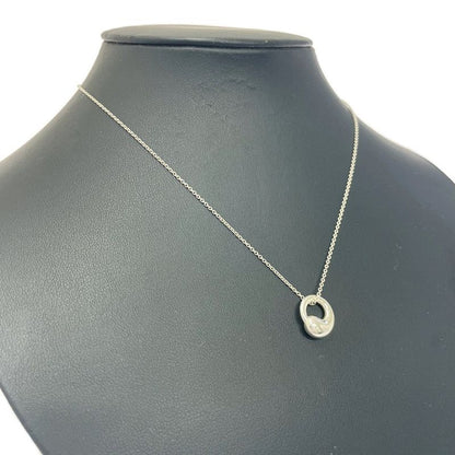 Tiffany & Co Silver Elsa Peretti Eternal Circle Necklace 4.0g 925 Engraved