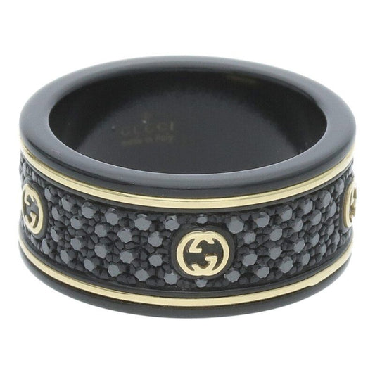 Gucci Interlocking G Diamond Ring Men's Size 12